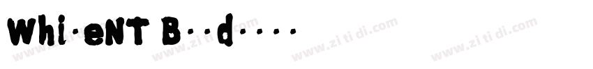 WhiteNT Bold字体转换